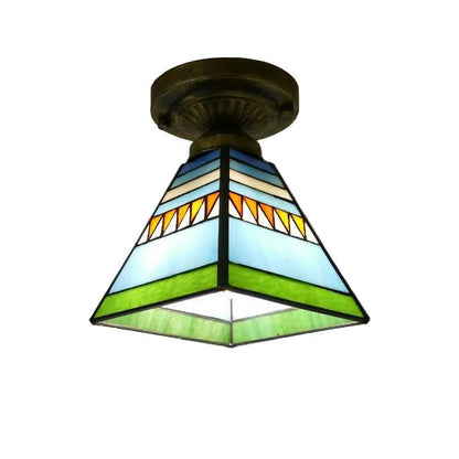 Blue Nautical Sailboat Glass Flush Ceiling Light For Bath - Nalani - UK Fashion Clothing and Decor