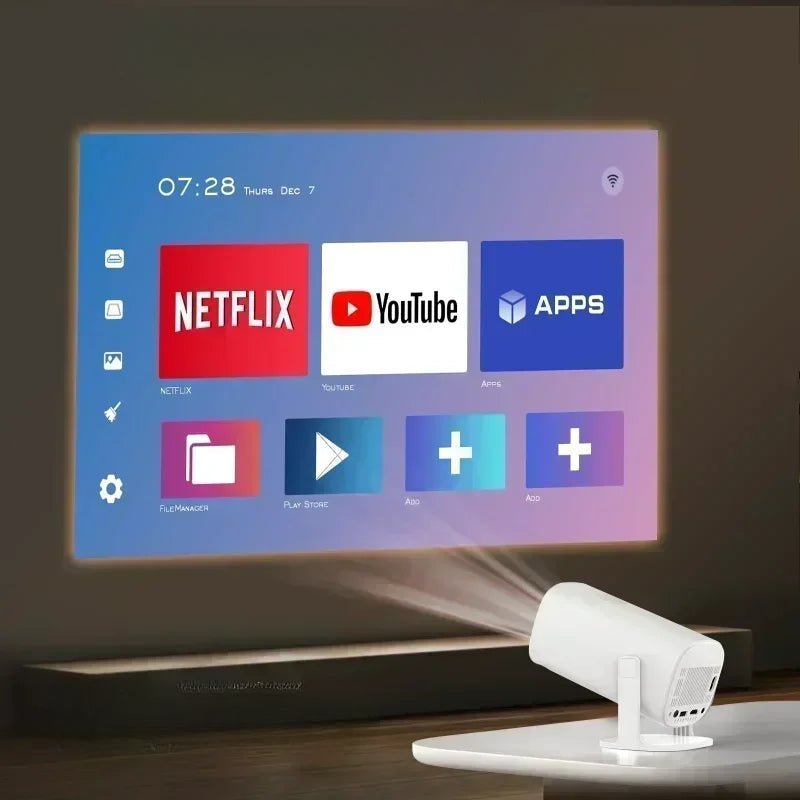 Bluetooth 4K Decoding Projector HDMI Home Theater Portable - Nalani - UK Fashion Clothing and Decor