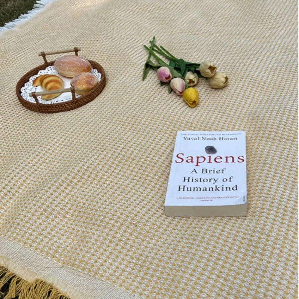 Boho Picnic Blanket With Tassels For Outdoor Picnics - Nalani - UK Fashion Clothing and Decor