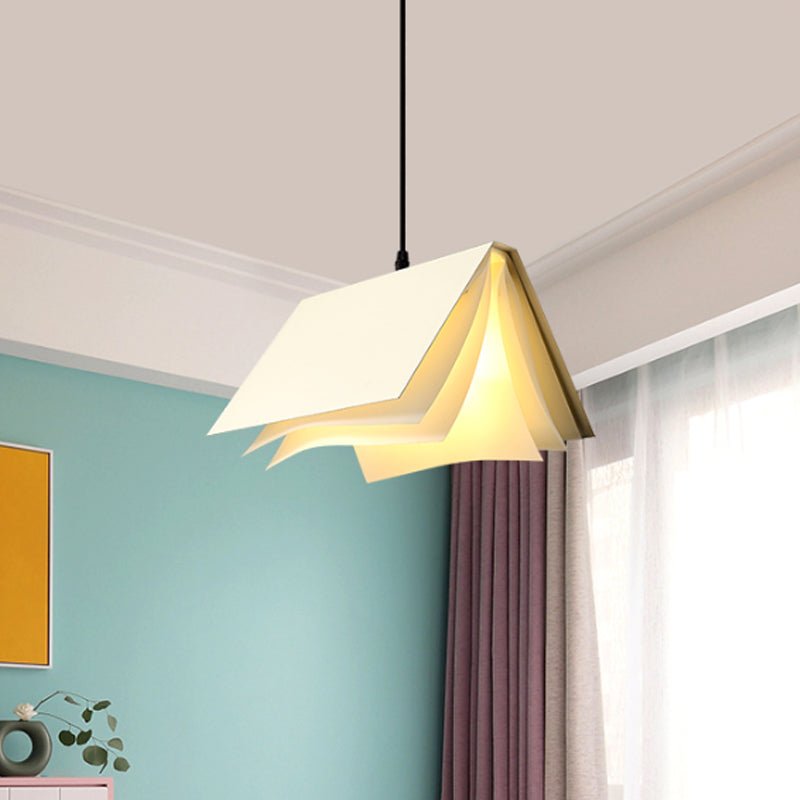 Book Shaped Macaron Pendant Lamp Cafe Light Metal Indoor - Nalani - UK Fashion Clothing and Decor