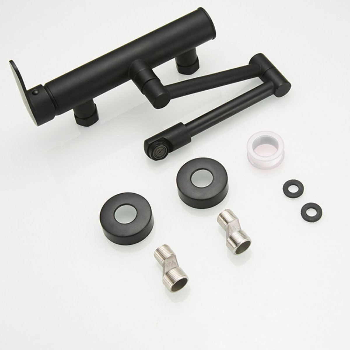 Brass Wall Mounted Pot Filler Faucet With Single Lever - Nalani - UK Fashion Clothing and Decor