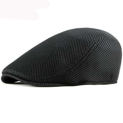Breathable Mesh Chauffeur Beret Hat Flat Cap Lightweight - Nalani - UK Fashion Clothing and Decor