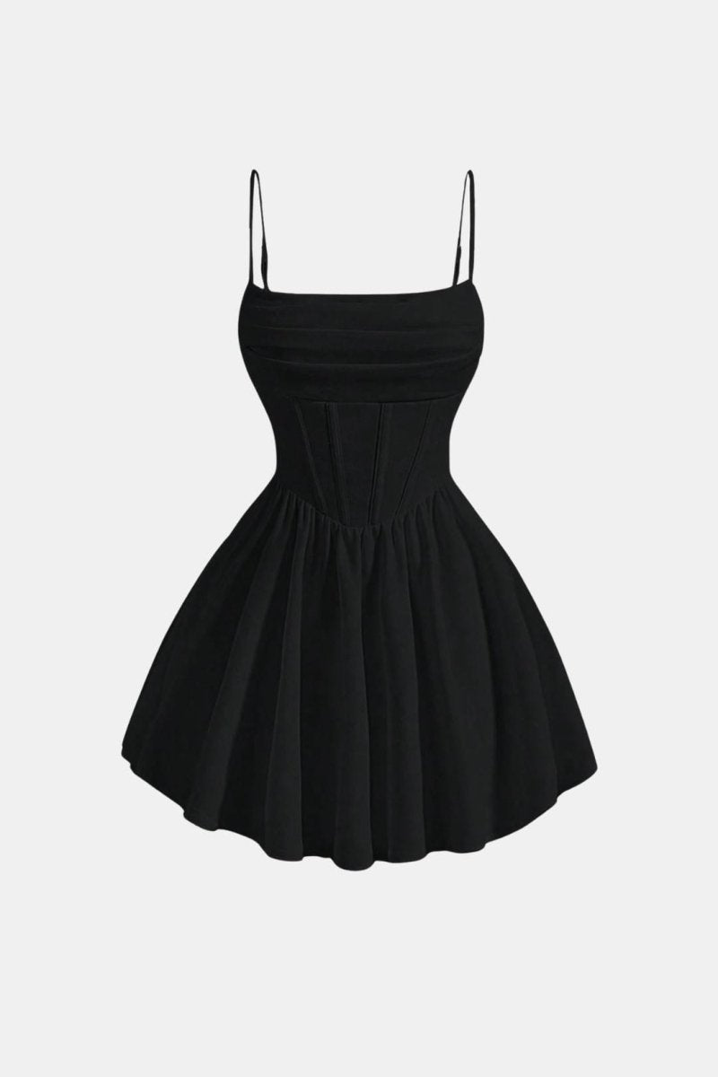 Calyra – Ruched Cami Mini Dress For Date Nights And Events - Nalani - Fashion Clothing and Decor