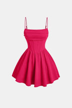 Calyra – Ruched Cami Mini Dress For Date Nights And Events - Nalani - Fashion Clothing and Decor