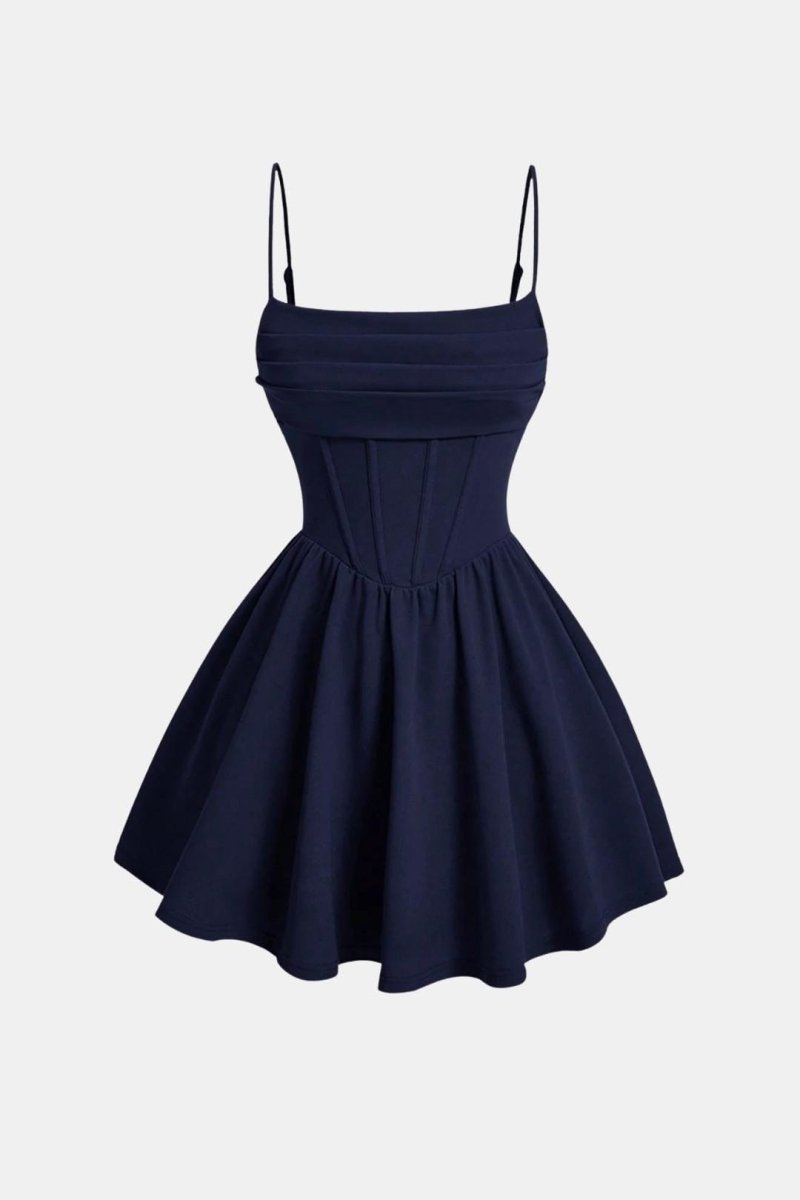 Calyra – Ruched Cami Mini Dress For Date Nights And Events - Nalani - Fashion Clothing and Decor