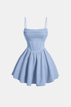 Calyra – Ruched Cami Mini Dress For Date Nights And Events - Nalani - Fashion Clothing and Decor
