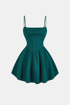 Calyra – Ruched Cami Mini Dress For Date Nights And Events - Nalani - Fashion Clothing and Decor