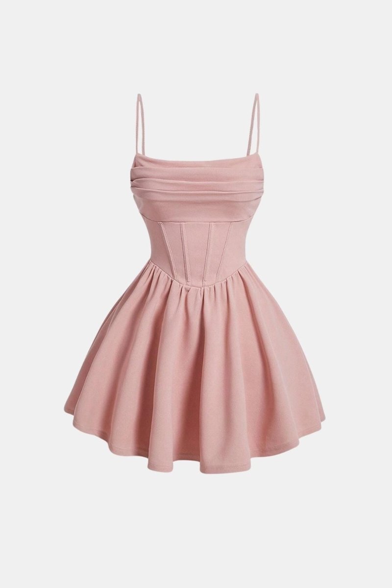 Calyra – Ruched Cami Mini Dress For Date Nights And Events - Nalani - Fashion Clothing and Decor