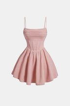 Calyra – Ruched Cami Mini Dress For Date Nights And Events - Nalani - Fashion Clothing and Decor