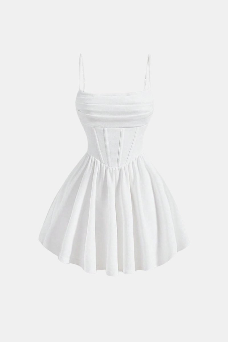 Calyra – Ruched Cami Mini Dress For Date Nights And Events - Nalani - Fashion Clothing and Decor