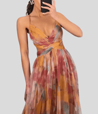 Carola - Charming Floral Maxi Dress Light Flowing Summer Style - Nalani - Fashion Clothing and Decor
