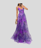 Carola - Charming Floral Maxi Dress Light Flowing Summer Style - Nalani - Fashion Clothing and Decor