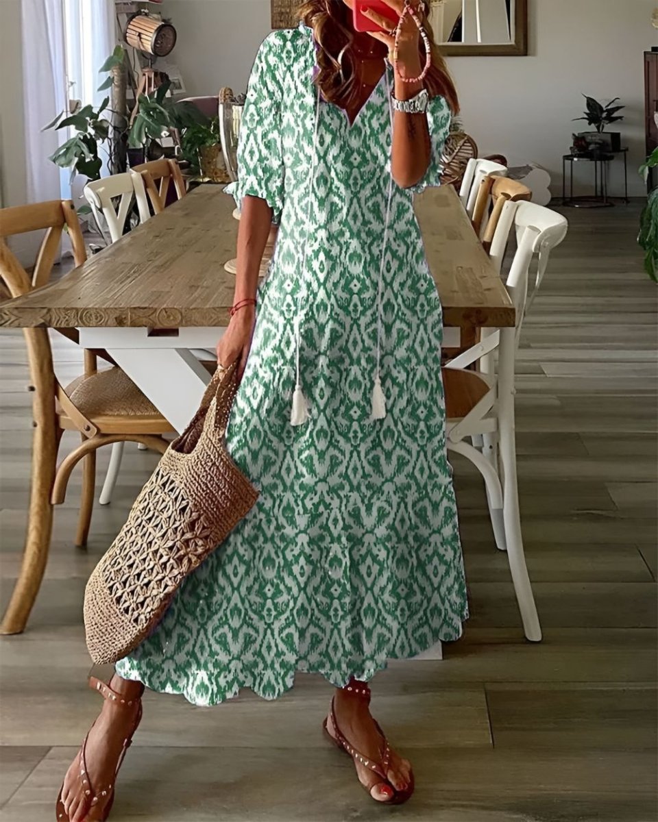 Celina | Boho Magic Covering Dress Effortless Flow For Everyday Wear - Nalani - Fashion Clothing and Decor