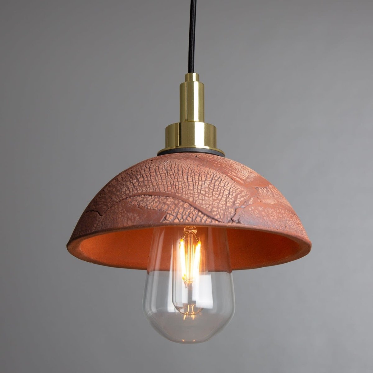 Ceramic Fiorani Casa | Bathroom Pendant Light 20cm, Red Iron IP44 - Nalani - UK and AUS Fashion Clothing and Decor