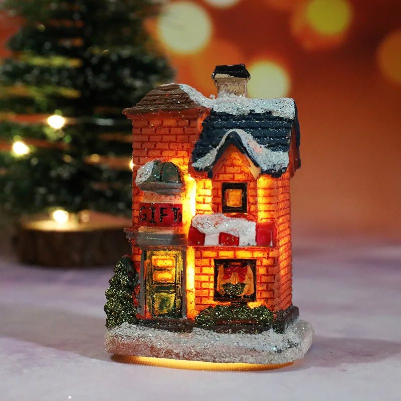 Christmas Night Light Resin Ornament Battery Powered Home Decor - Nalani - UK Fashion Clothing and Decor