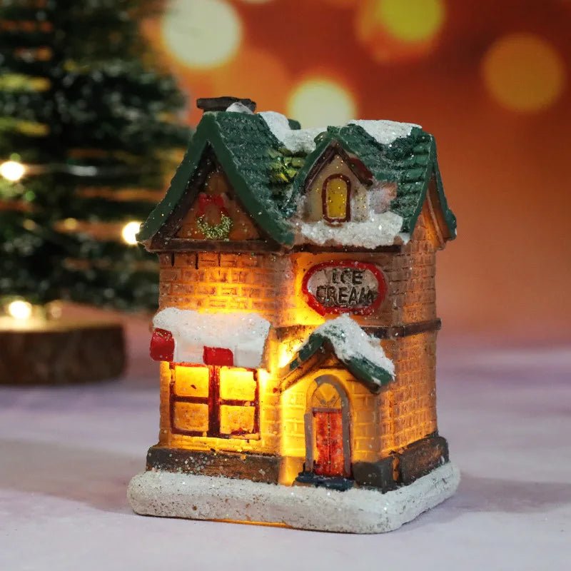 Christmas Night Light Resin Ornament Battery Powered Home Decor - Nalani - UK Fashion Clothing and Decor