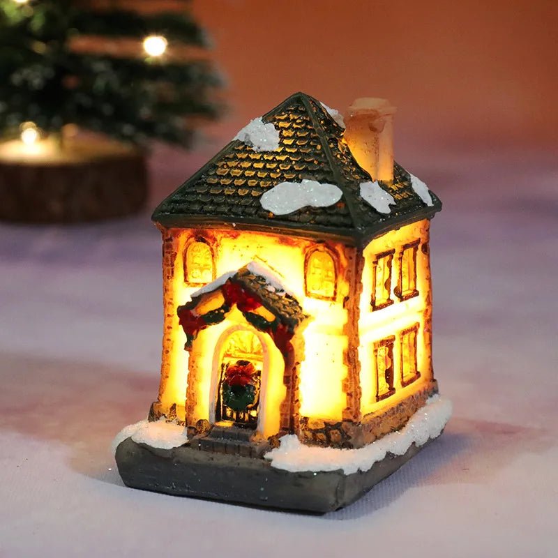 Christmas Night Light Resin Ornament Battery Powered Home Decor - Nalani - UK Fashion Clothing and Decor