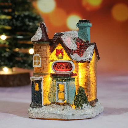 Christmas Night Light Resin Ornament Battery Powered Home Decor - Nalani - UK Fashion Clothing and Decor