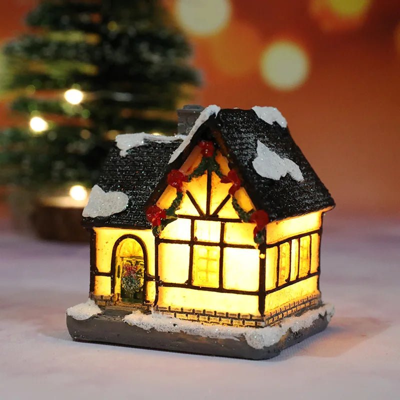 Christmas Night Light Resin Ornament Battery Powered Home Decor - Nalani - UK Fashion Clothing and Decor