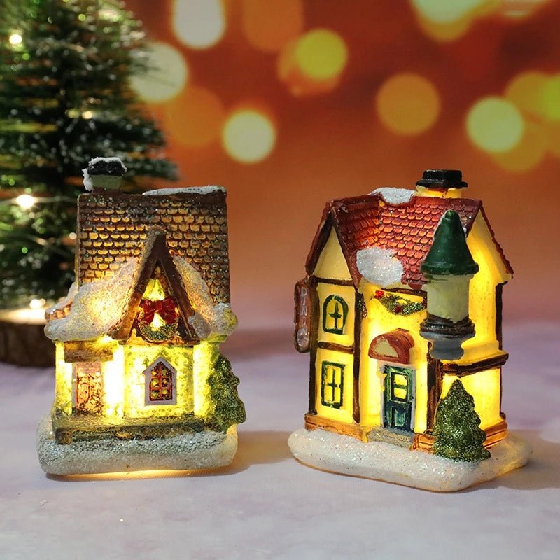 Christmas Night Light Resin Ornament Battery Powered Home Decor - Nalani - UK Fashion Clothing and Decor