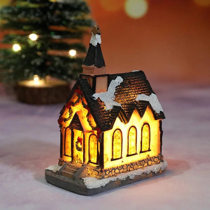 Christmas Night Light Resin Ornament Battery Powered Home Decor - Nalani - UK Fashion Clothing and Decor