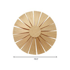Circular Wood Veneer Wall Sconce Modern Living Room Light - Nalani - UK Fashion Clothing and Decor