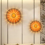 Circular Wood Veneer Wall Sconce Modern Living Room Light - Nalani - UK Fashion Clothing and Decor