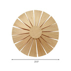 Circular Wood Veneer Wall Sconce Modern Living Room Light - Nalani - UK Fashion Clothing and Decor