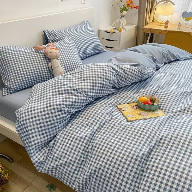 Classic Checkerboard Bedding Set for Timeless Bedroom Style - Nalani - UK Fashion Clothing and Decor