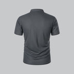 Collarless Polo Shirt Mens Timeless Old Money Style - Nalani - UK Fashion Clothing and Decor