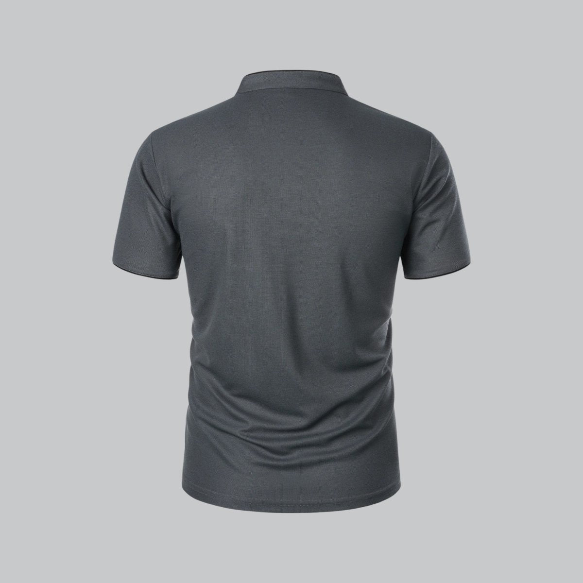 Collarless Polo Shirt Mens Timeless Old Money Style - Nalani - UK Fashion Clothing and Decor