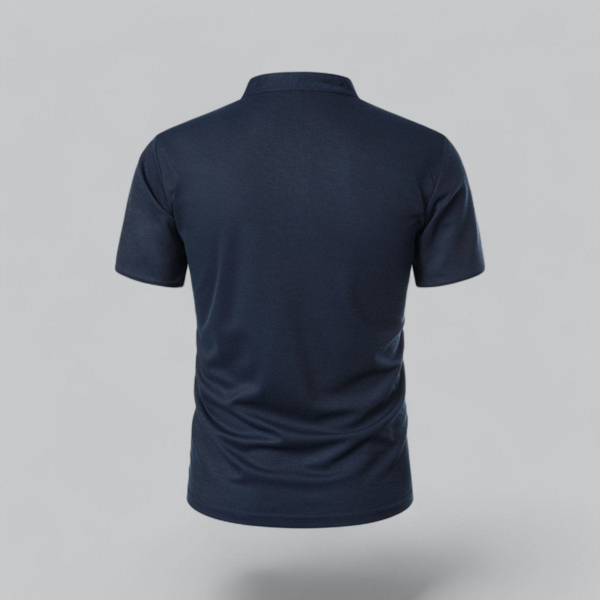 Collarless Polo Shirt Mens Timeless Old Money Style - Nalani - UK Fashion Clothing and Decor