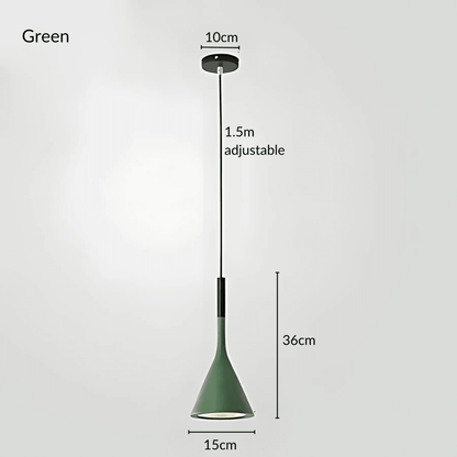 Colorful Cone Pendant Lights Warm White E27 Modern Metal - Nalani - UK Fashion Clothing and Decor