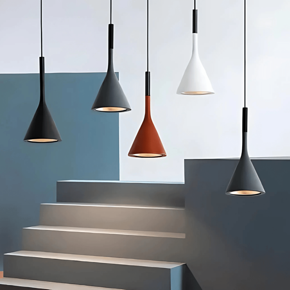 Colorful Cone Pendant Lights Warm White E27 Modern Metal - Nalani - UK Fashion Clothing and Decor