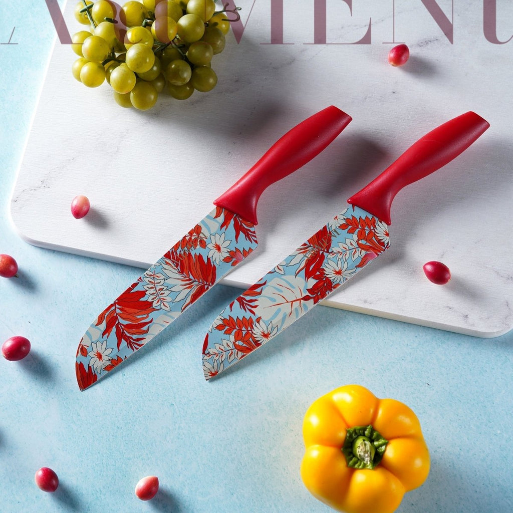 Coloured Kitchen Knife Set 7 Inch Vibrant Precision Culinary - Nalani - UK and AUS Fashion Clothing and Decor