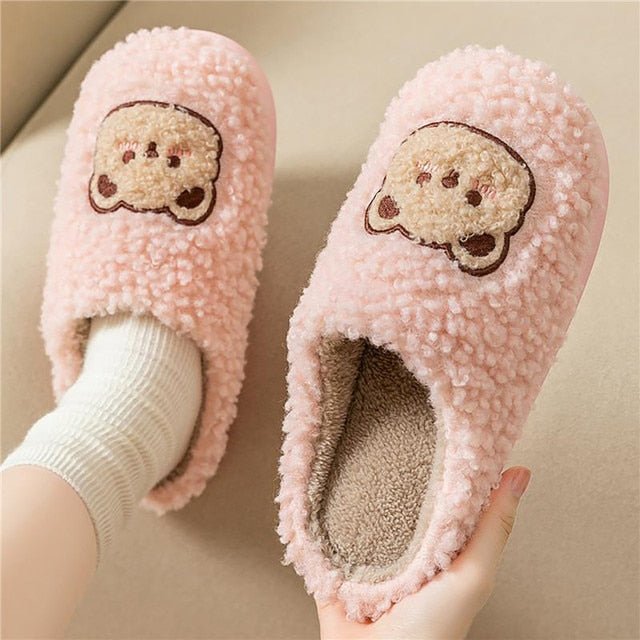 ComFluffs | Fluffy Sheep Slippers Cozy Plush Indoor House Shoes - Nalani - UK Fashion Clothing and Decor
