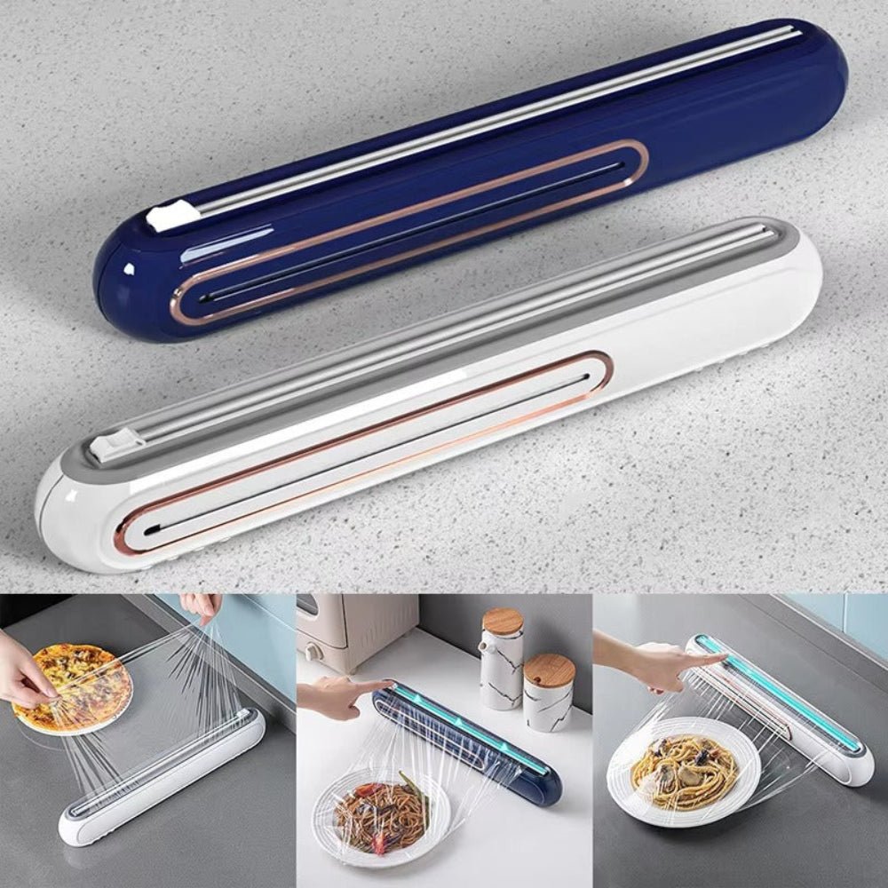 Compact Magnetic Cling Film Dispenser With Built In Cutter - Nalani - UK Fashion Clothing and Decor