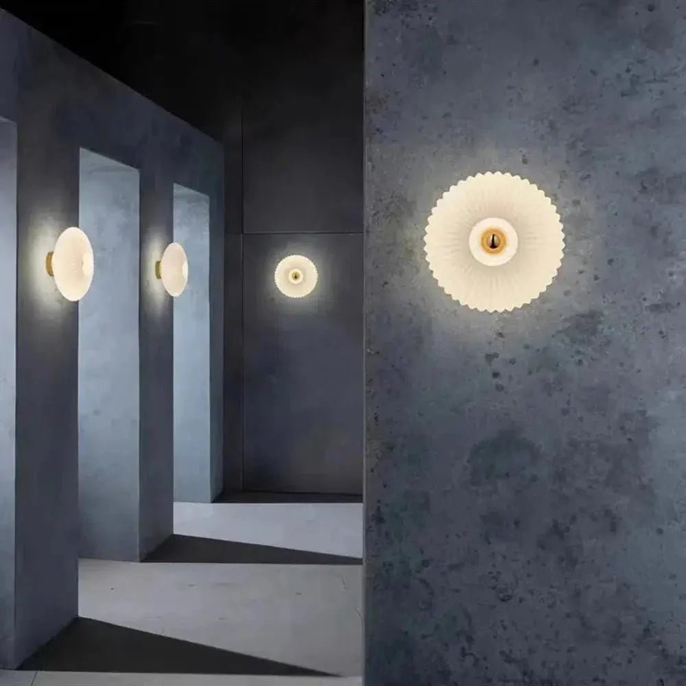 Contemporary Glass Wall Light In Three Elegant Colours - Nalani - UK Fashion Clothing and Decor