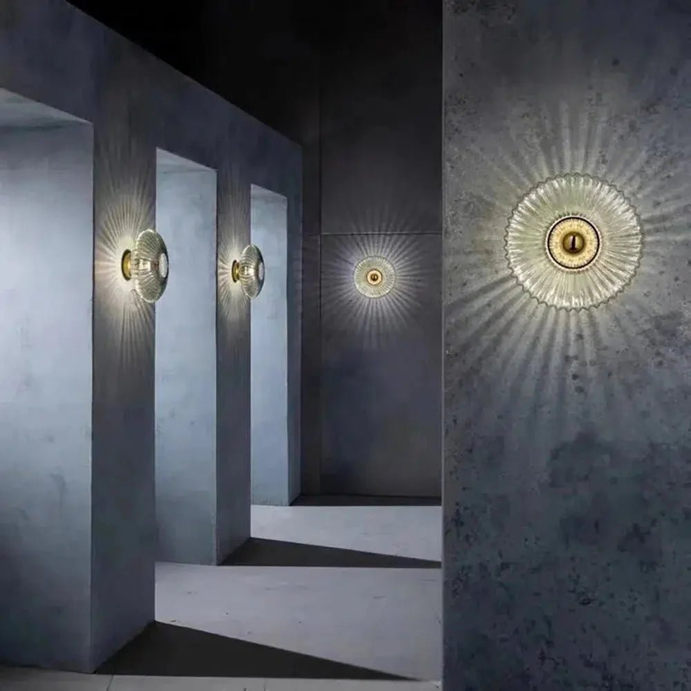 Contemporary Glass Wall Light In Three Elegant Colours - Nalani - UK Fashion Clothing and Decor