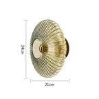 Contemporary Glass Wall Light In Three Elegant Colours - Nalani - UK Fashion Clothing and Decor