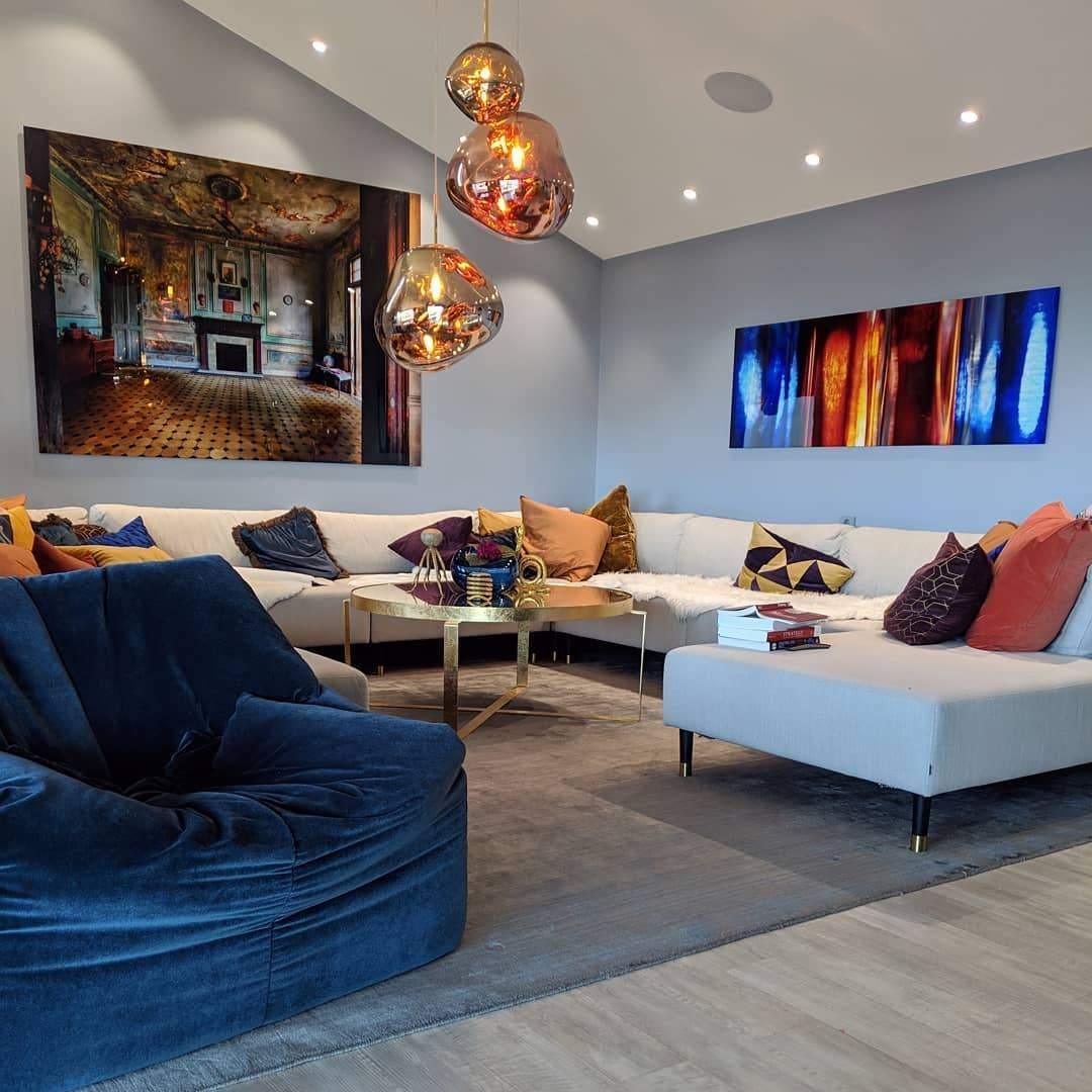 Copper Finish Lava Pendant Lamp Modern Pendant Light - Nalani - UK Fashion Clothing and Decor