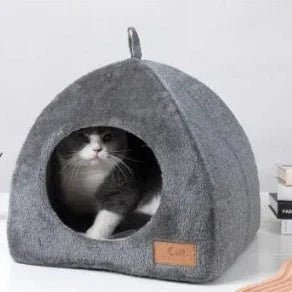 Cozy Cat Nest Bed and Hideaway House for Indoor Cats - Nalani - UK Fashion Clothing and Decor
