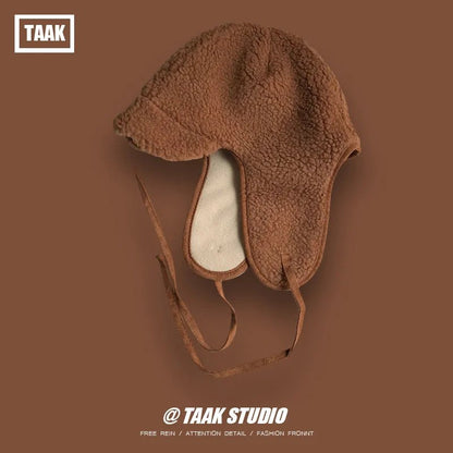 Cozy Lambswool Ear Protection Unisex Bomber Hat for Winter - Nalani - UK Fashion Clothing and Decor