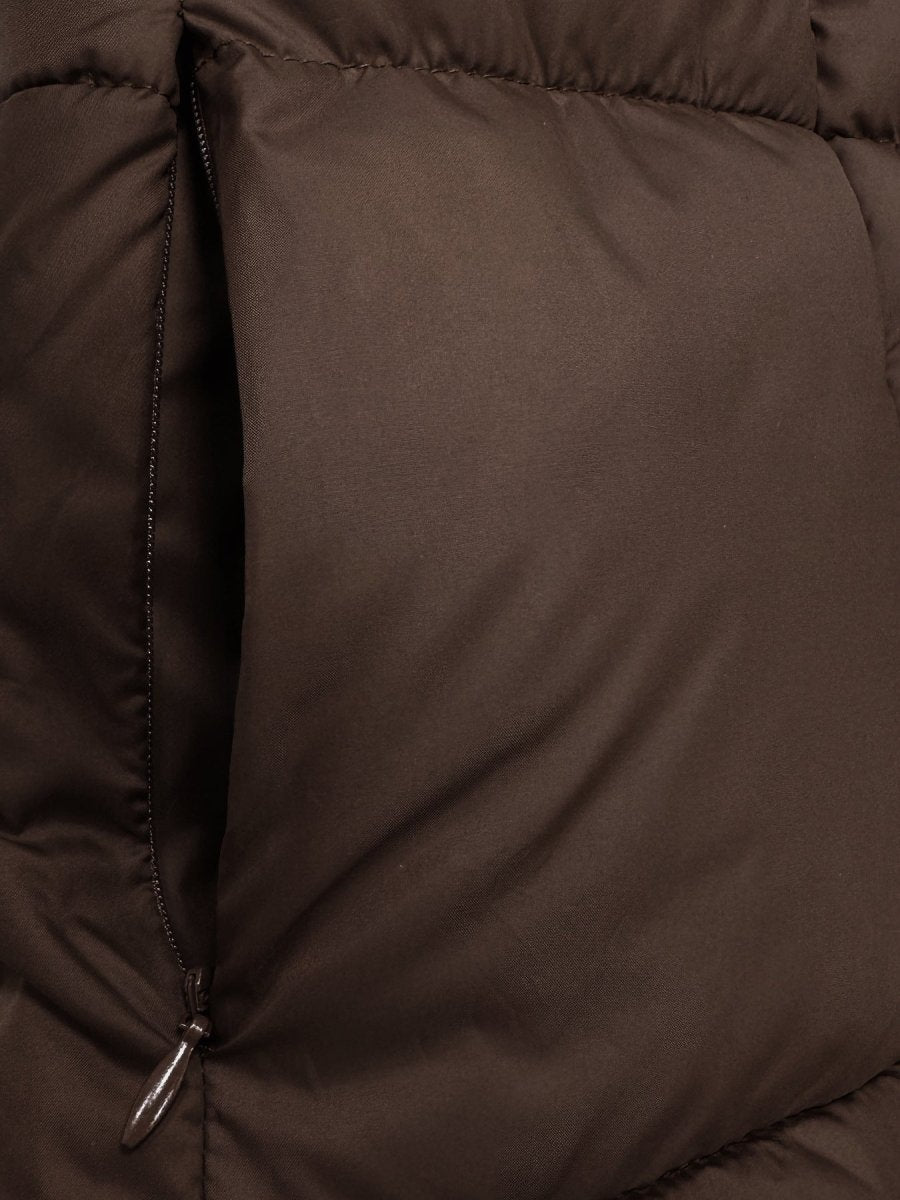 Cozy Long Padded Down Jacket With Hood For Cold Winter - Nalani - UK Fashion Clothing and Decor