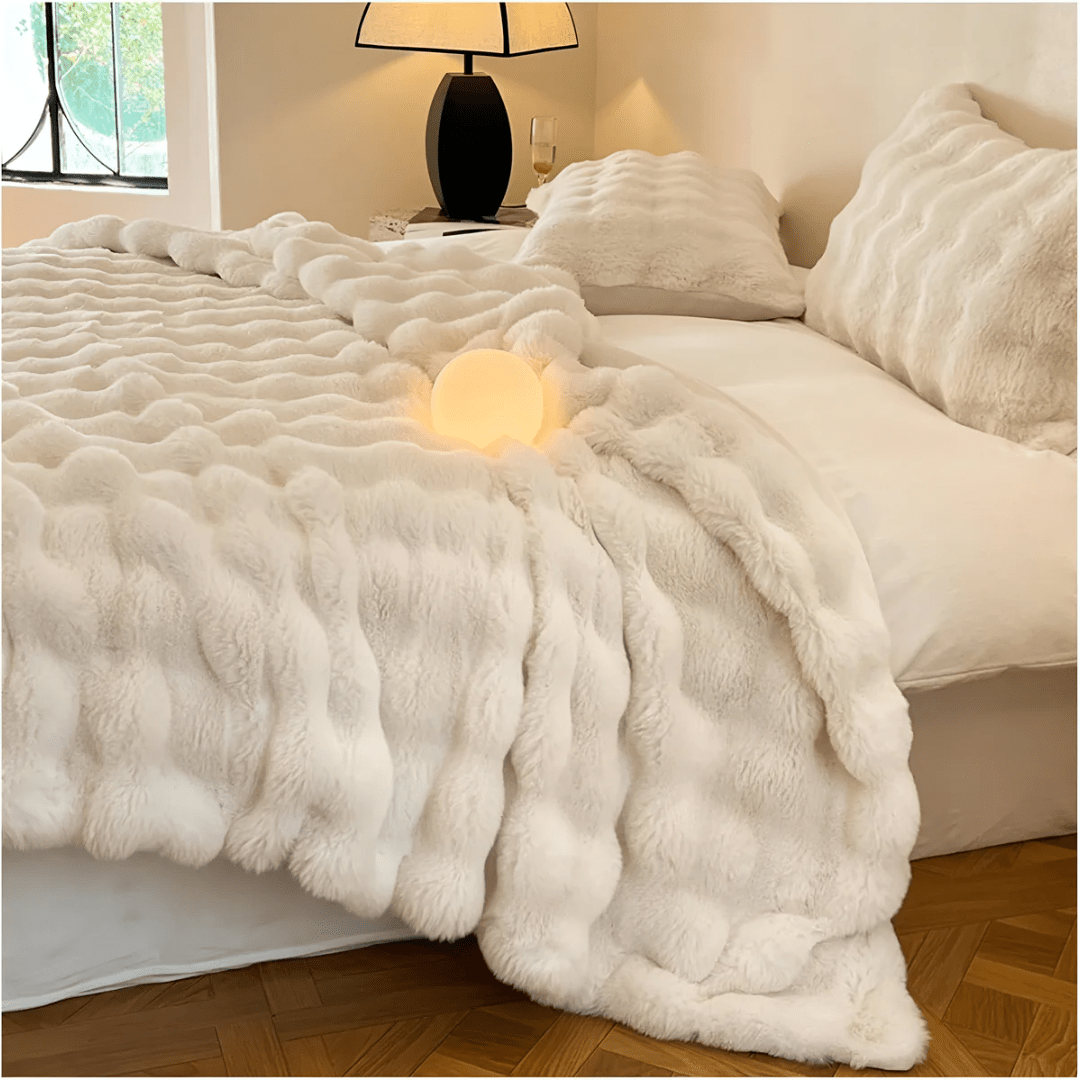 Cozy Luxe Fleece Blanket For Travel And Home Use Everywhere - Nalani - UK Fashion Clothing and Decor