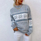 Cozy Neutral Tone Winter Knit Christmas Sweater For Everyday Wear - Nalani - UK Fashion Clothing and Decor