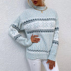 Cozy Neutral Tone Winter Knit Christmas Sweater For Everyday Wear - Nalani - UK Fashion Clothing and Decor