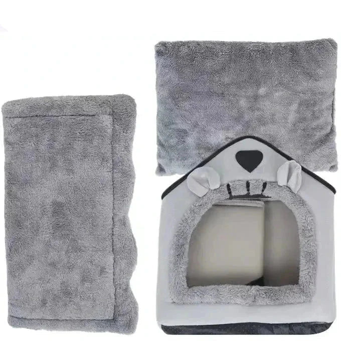 Cozy Plush Pet House Bed for Dogs and Cats Shelter - Nalani - UK Fashion Clothing and Decor