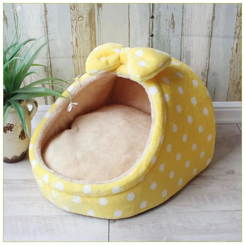 Cozy Small Animal Basket Bed For Pets And Cats Plush Lounge - Nalani - UK Fashion Clothing and Decor