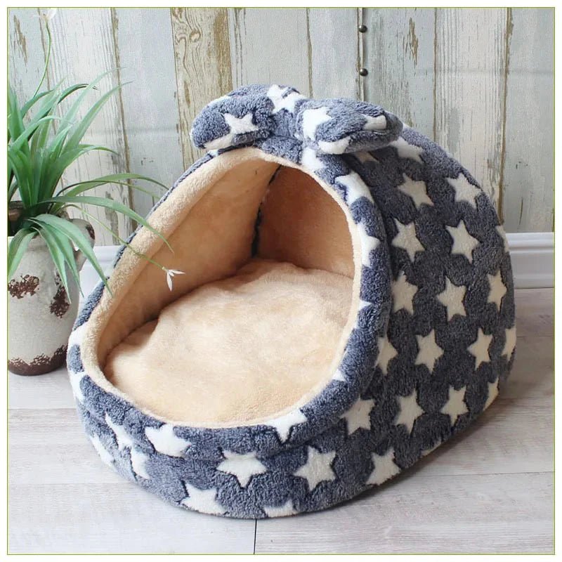 Cozy Small Animal Basket Bed For Pets And Cats Plush Lounge - Nalani - UK Fashion Clothing and Decor